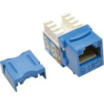 Tripp Lite Cat6/Cat5e 110 Style Punch Down Keystone Jack, Blue, 25-Pack, TAA (N238-025-BL)