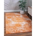 thumbnail image 1 of Unique Loom 3138700 5 x 8 ft. Grand Sofia Rectangular Rug, Orange, 1 of 5