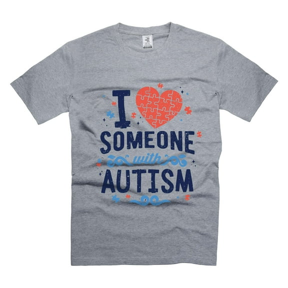 I Love Someone With Autism T-Shirt Autism Awareness Tee Autism Gift Tee Autistic Gift Ideas Shirt