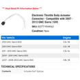 thumbnail image 2 of Electronic Throttle Body Actuator Connector - Compatible with 2007 - 2013 GMC Sierra 1500 2008 2009 2010 2011 2012, 2 of 2