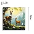 thumbnail image 2 of 10 Inch Wall Clock Battery Operated Silent Clock Decorative for Office, Kitchen, Outdoor, Living RoomWolf Bird forest Landscape Nature Exquisite, 2 of 4