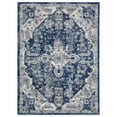 thumbnail image 5 of Luxe Weavers Floral Medallion Boho Dark Blue 8x10 Area Rug, Living Room Carpet, 5 of 7
