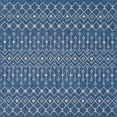 thumbnail image 1 of Unique Loom Outdoor Trellis Geometric Rug 8' x 8' Square Blue/Ivory, 1 of 1