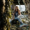 thumbnail image 4 of Womens Makin Waves T Shirt Funny Ocean Vacation Mermaid Graphic Novelty Tee Womens Graphic Tees, 4 of 9