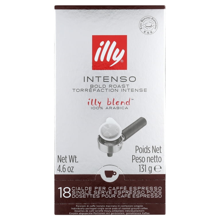 illy Intenso E.S.E. Pods Intenso Dark Roast Coffee, 18 Ct 