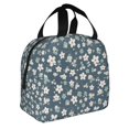 thumbnail image 2 of Sikiie Blue Flower Lunch Bag for Women & Men Adult Insulated Lunch Box, Food Lunch Containers Lunch Tote Bags for Work, Travel, Outdoor, 2 of 8