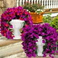 thumbnail image 4 of Artificial Bougainvillea Hanging Flowers 2Pcs Silk Plants For Balcony Decor, 4 of 9