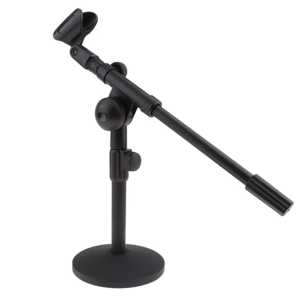 LeeQinersw 2 x Microphone Stand With Boom Arm 13inch For Dynamic Condenser Microphones