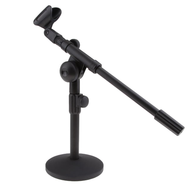 Soporte de Micrófono , Soporte de Micrófono de Escritorio para Transmisión, Grabación de Video, Chat de , Skype, Conferencia Sunnimix Soporte de micrófono de escritorio