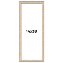 14x38 Frame White Real Wood Picture Frame Width 1.5 inches | Interior Frame Depth 0.5 inches |