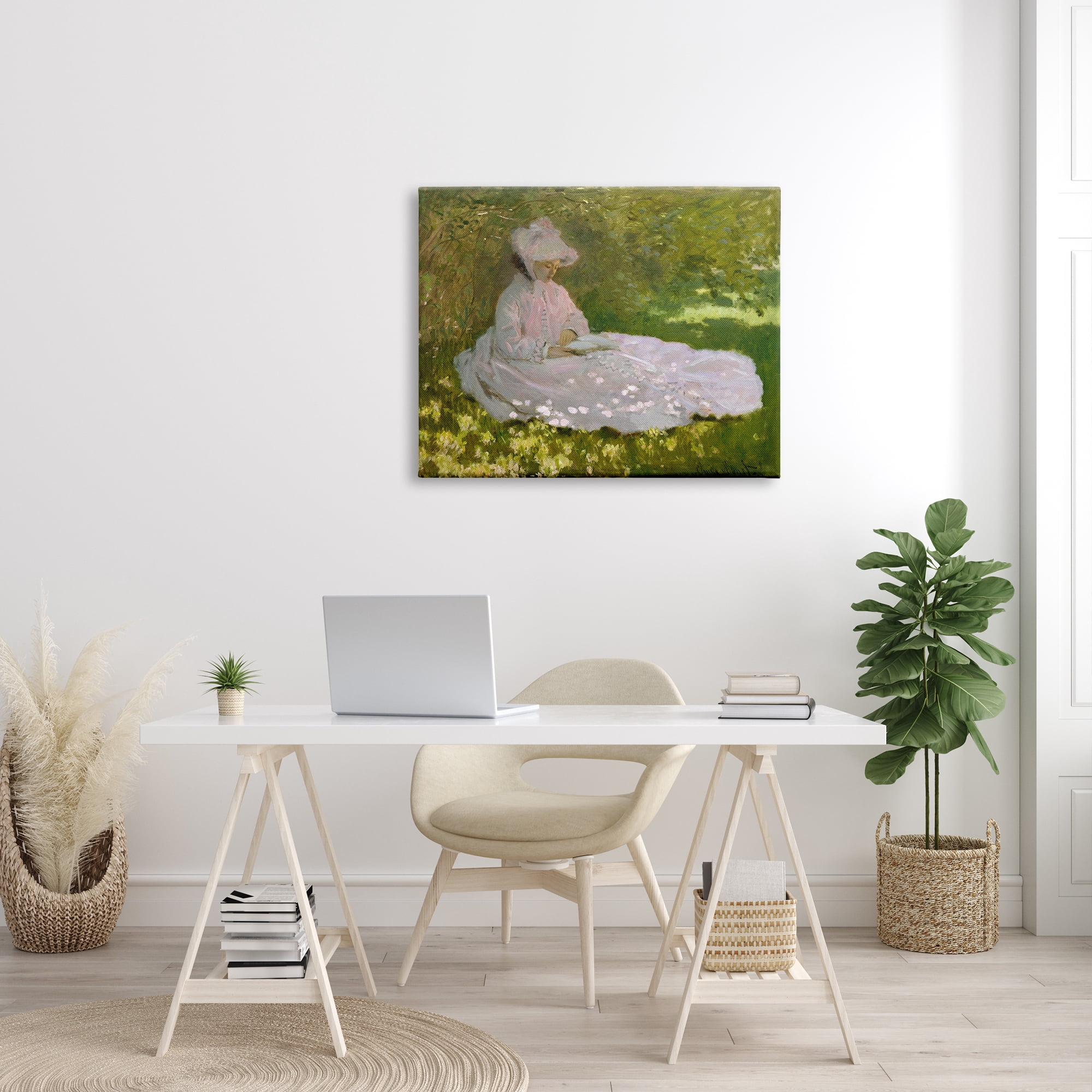 Stupell Industries Springtime Classic Claude Monet Painting Female Portrait Painting Gallery Wrapped Canvas Print Wall Art, Design by one1000paintings