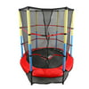"X-MAG 55"" Round Kids Mini Trampoline With Enclosure Net Pad Rebounder Outdoor Exercise"