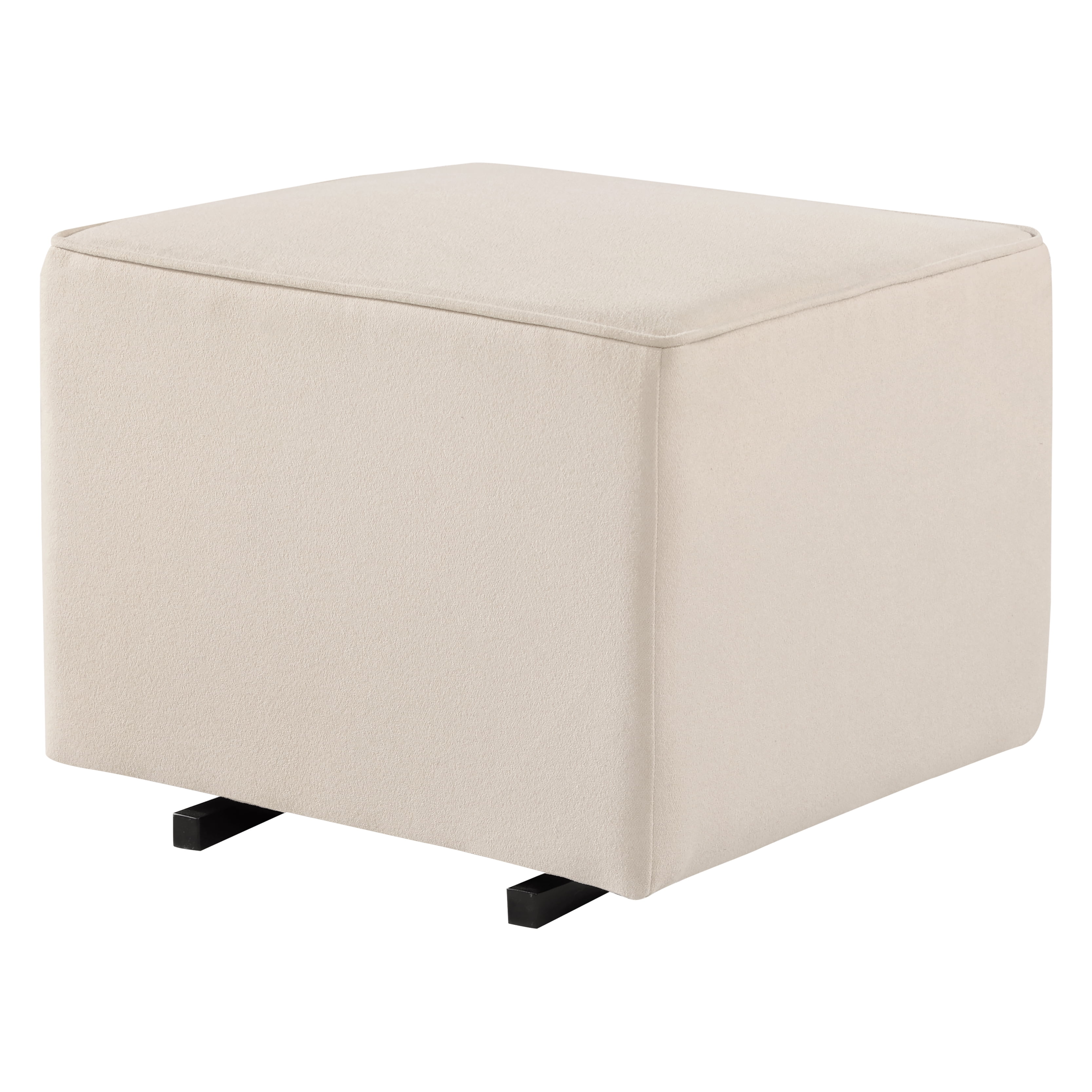 Photo 1 of Davinci Universal Gliding Ottoman in Cream Finish with Cream Piping