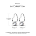 thumbnail image 4 of MULA Original 925 Sterling Silver Hoop Earrings AAA CZ Heart to Heart for Women Jewelry Gift, 4 of 5