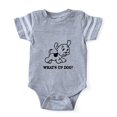 thumbnail image 1 of CafePress - FIN Whats Up Dog - Cute Infant Baby Football Bodysuit, 1 of 1