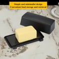 thumbnail image 3 of Butter Dish with Lid for Countertop, Jeaker Black Butter Crock with Stainless Steel Multipurpose Butter Knife, Butter Container, Kitchen Gift for Wife, Mother, 3 of 8