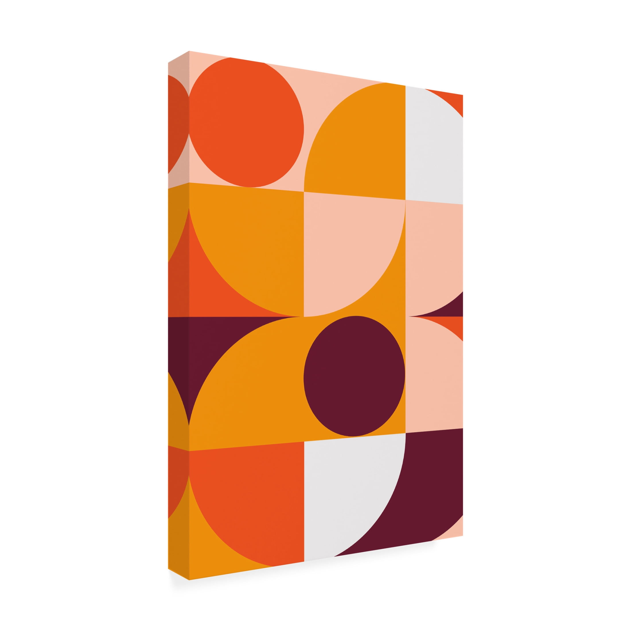 Canvas Wall Art - Incado 'Mid Century Mod II' Wall Art for Living Room, Bedroom, or Office Décor by Trademark Fine Art - 12 x 19 Inches