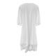thumbnail image 5 of Vestidos casuales elegantes para mujer 2024 Vestido de encaje sólido Cuello en V Manga corta Vestido blanco Vestido suelto para mujer Vestidos, 5 of 5