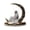 A, variant on Eid Mubarak Decor Islamic Crescent Ornament, 2D Flat Elegant Lantern Desktop Decor, for Muslim Ramadan Home Dining Table Centerpiece Shelf Mantel Holiday Decoration