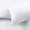 thumbnail image 4 of 300 Thread Count 100% Egyptian Cotton 3-Piece Flat Sheet (1 Flat + 2 Pillow Covers) Size Full Color White Solid, 4 of 6