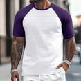 thumbnail image 2 of Men's Athletic Performance Short Sleeve T-Shirt Breathable Comfort Fit Outdoor Sports Active Wear Casual Gym Tee Men's Loose Fit Casual Fashion Shirt, 2 of 5