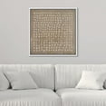 thumbnail image 2 of PixonSign Framed Canvas Wall Art Geometric Grunge Minimal Dot Pattern Print Abstract Fine Art Decorative Artwork Boho Relax/Zen Nordic for Living Room, Bedroom, Office - 16"x16" White, 2 of 5