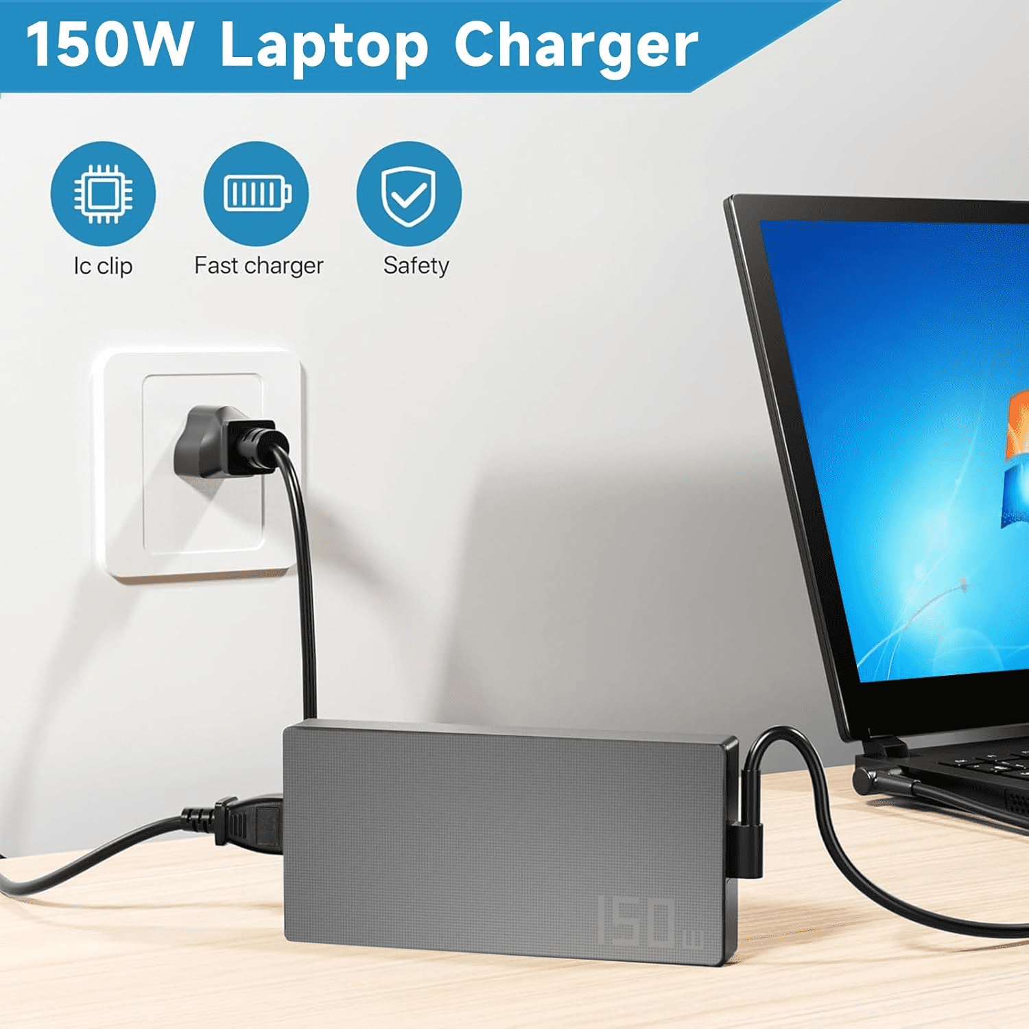 150W Charger for Asus 20V 7.5A AC Adapter A18-150P1A ADP-150CH B Asus Rog Strix G G531GT G731GT TUF Gaming F15-FX506HF F17-FX706LI A15-FA506IH FA506II A17-FA706II TUF Power Supply