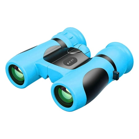Slhljlin Telescope Binoculars Shockproof Adjustable Focus Mini-Lightweight Binoculars For Children 8X12Mm (Blue )