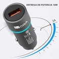 thumbnail image 3 of Cargador Auto 18W con Cable Tipo C QC 3.0 1 Hora Moderno, 3 of 5