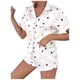 thumbnail image 1 of Lencería sexy para mujer Satén Amor Impreso Tentación Babydoll Ropa interior Camisas de manga corta Tops Ropa de dormir Calzoncillos Traje Fridja nalpqowj43492, 1 of 4
