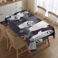 thumbnail image 2 of Ghost Town Halloween Pattern Rectangle Tablecloth 60"x84",Waterproof Polyester Rectangle Table Cloth, Wipeable Spillproof Polyester Tablecloth for Dining, Camping, Indoor and Outdoor, 2 of 5