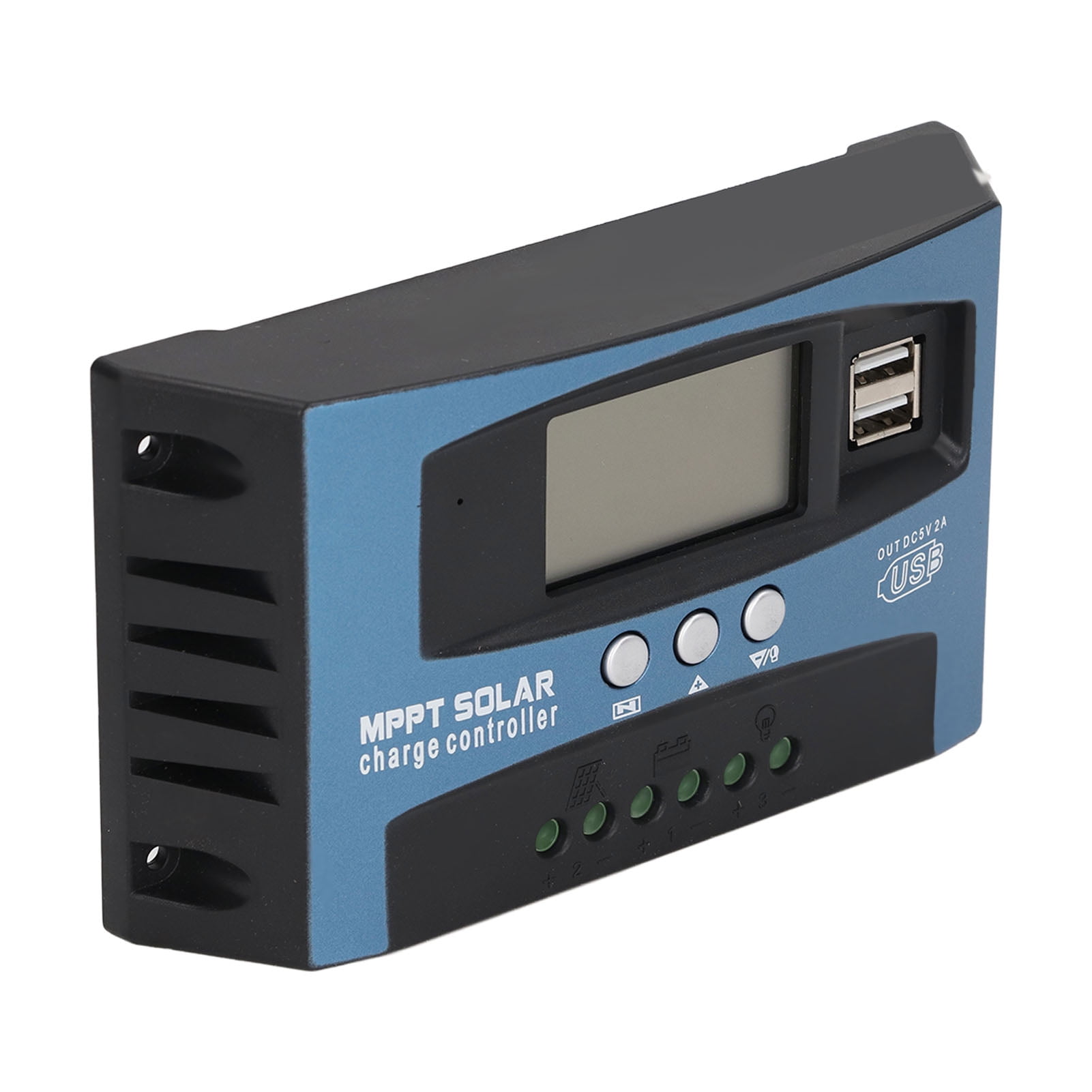 MPPT Solar Charge Controller with Dual Voltage Regulation, LCD Display, and Multiple Protections - 12V/24V, 100A