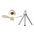 thumbnail image 1 of Ventilador de techo portátil con luz LED multifuncional, recargable por USB y ajustable. Crema, 1 of 9