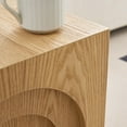 thumbnail image 5 of Square Sofa End Table, 15.74'' Wood Coffee Table with Natural Texture, Small Tea Accent Side Table for Living Room Bedroom Office, Natural, 5 of 8