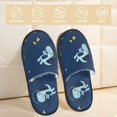 thumbnail image 2 of Fotbe Space Dinosaur Pantuflas Peludas para Mujer con Estampado, Zapatillas de Peluche, Zapatos de Invierno para Casa, Uso Interior y Exterior-Medium, 2 of 8