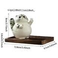 thumbnail image 3 of Ceramic Cat Incense Holder Handmade Desktop Ornament Cute Animal Shape Decoration For Home Meditation Relaxation Study And, 3 of 4