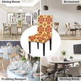 thumbnail image 5 of Tribals Floral Chair Covers for Dining Room Set of 4, Washable Spandex Parsons Slipcovers, Removable Kitchen Chair Cover, Stretch Seat Protector for Home Party Hotel, 5 of 6