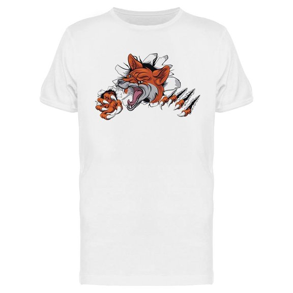 Wild Fox Tattoo Design T-Shirt Men -Image by Shutterstock, Male x-Large