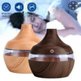 thumbnail image 6 of Luxtrada 300ml Essential Oil Wood Grain Humidifier LED Ultrasonic Cool Mist Aroma USB for Office Home Bedroom Living (Deep wood grain), 6 of 8