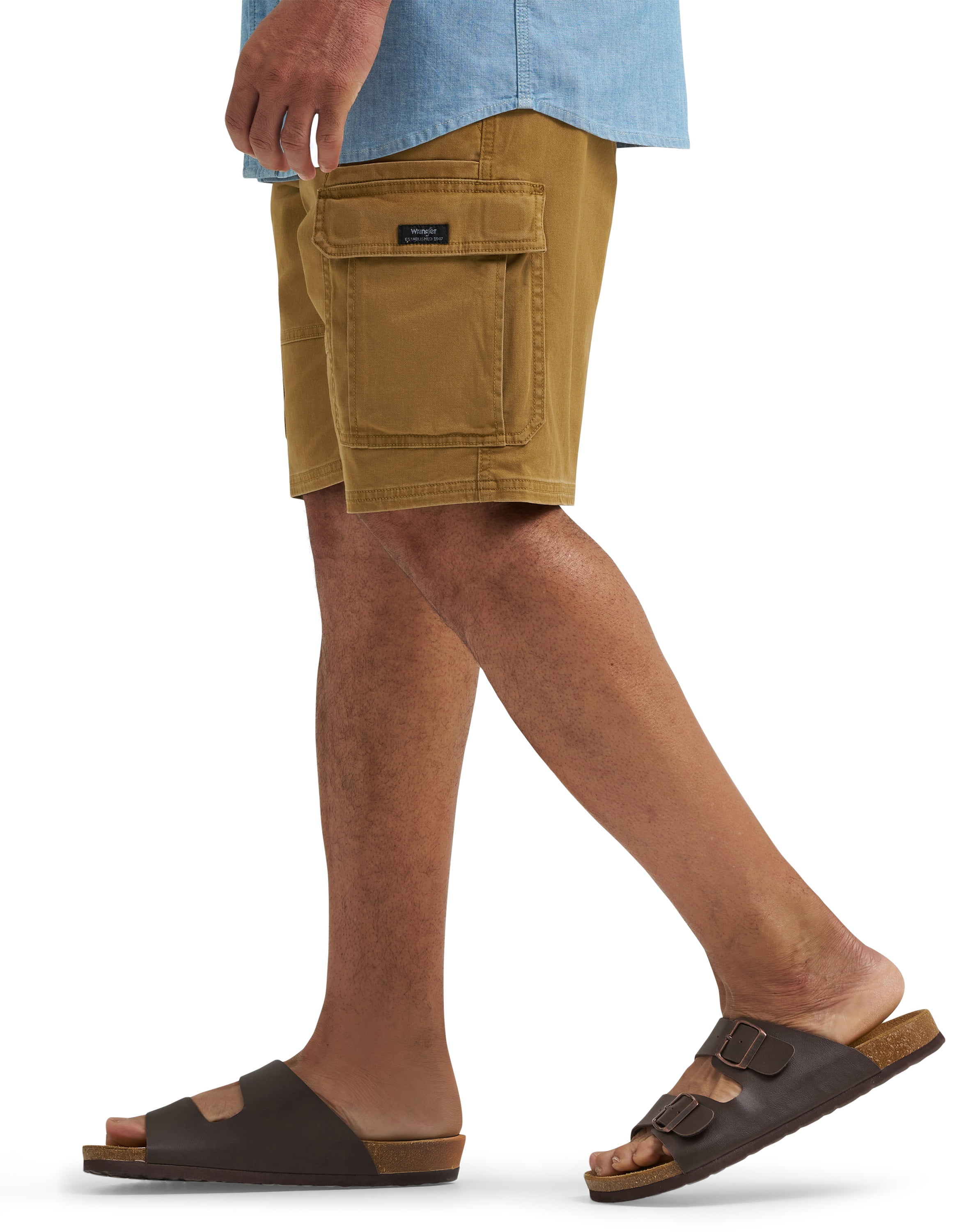 Wrangler Men's and Big Men's Stretch Cargo Shorts