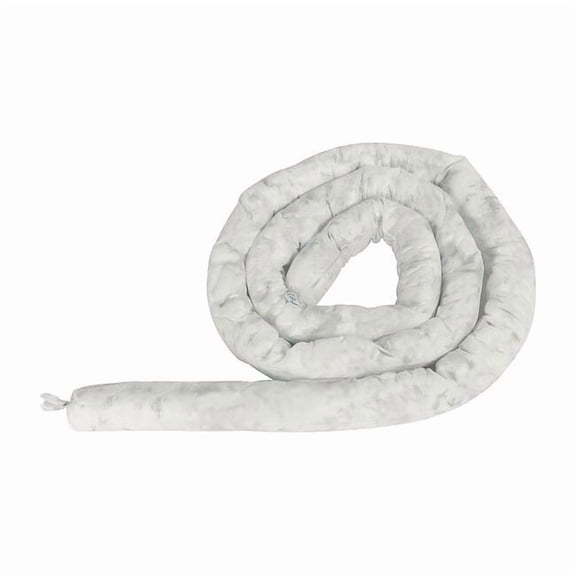 Condor Sorbent Sock, 28 gal, 1 1/2 in x 24 in, Oil, White, 20 PK 436M83
