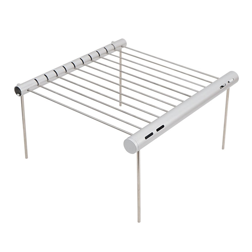 Portable Camping Grill Folding Stainless Steel Charcoal BBQ Grill for Picnic