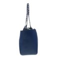 thumbnail image 3 of Daniela Fargion Electric Blue Leather Studded Handle Medium Shopper Tote Bag for womens, 3 of 5