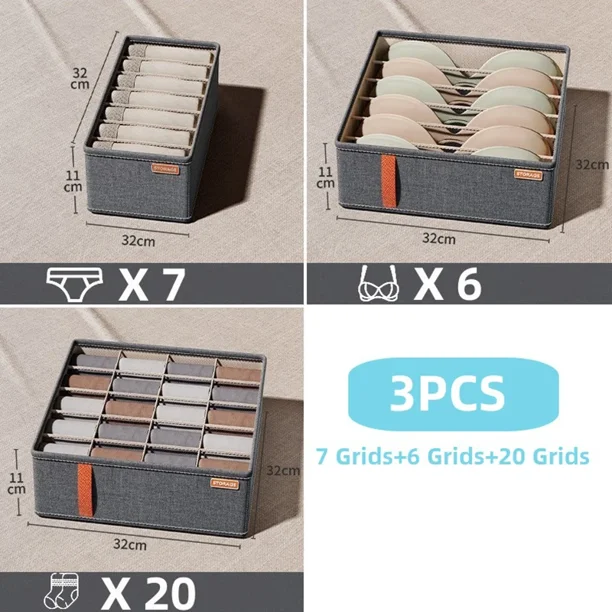 Cajón de armario para dormitorio, organizador de ropa interior, calcetines, sujetador, cajas de almacenamiento de ropa, armario, organizador de ropa, pantalones, calcetines