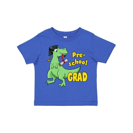 

Inktastic Green Dinosaur Pre-School Grad with Cap and Diploma Gift Toddler Boy or Toddler Girl T-Shirt