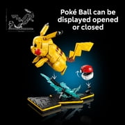LEGO Pokémon Pikachu and Poké Ball - Collectible Building Sets for Adults, Ages 18+ Pokémon Figure for Display - Desk, Shelf or Office Decor - Gift for Men & Women - 72152