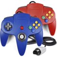 thumbnail image 3 of Nintendo 64 - N64 Video Game Console System with 2 Pack Retrofam N64 Controller Red & Blue (Refurbished), 3 of 6