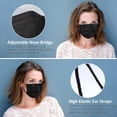 thumbnail image 3 of Mascarillas desechables LEMENT de 3 capas negras, 100 piezas, 3 of 7