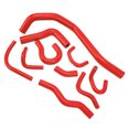 thumbnail image 5 of Kit de manguera de radiador de silicona, tubo de radiador, juego de tubos de manguera de calentador de refrigerante de agua para CR‑X 1988 a 1991, Rojo, 5 of 5