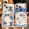 thumbnail image 2 of Funda con tarjetero de puntada de dibujos animados para IPhone, cartera con ranura, 15 Pro Max, 16, 14, 13, 12, 11, 7, 8 Plus, Capa transparente, 2 of 5
